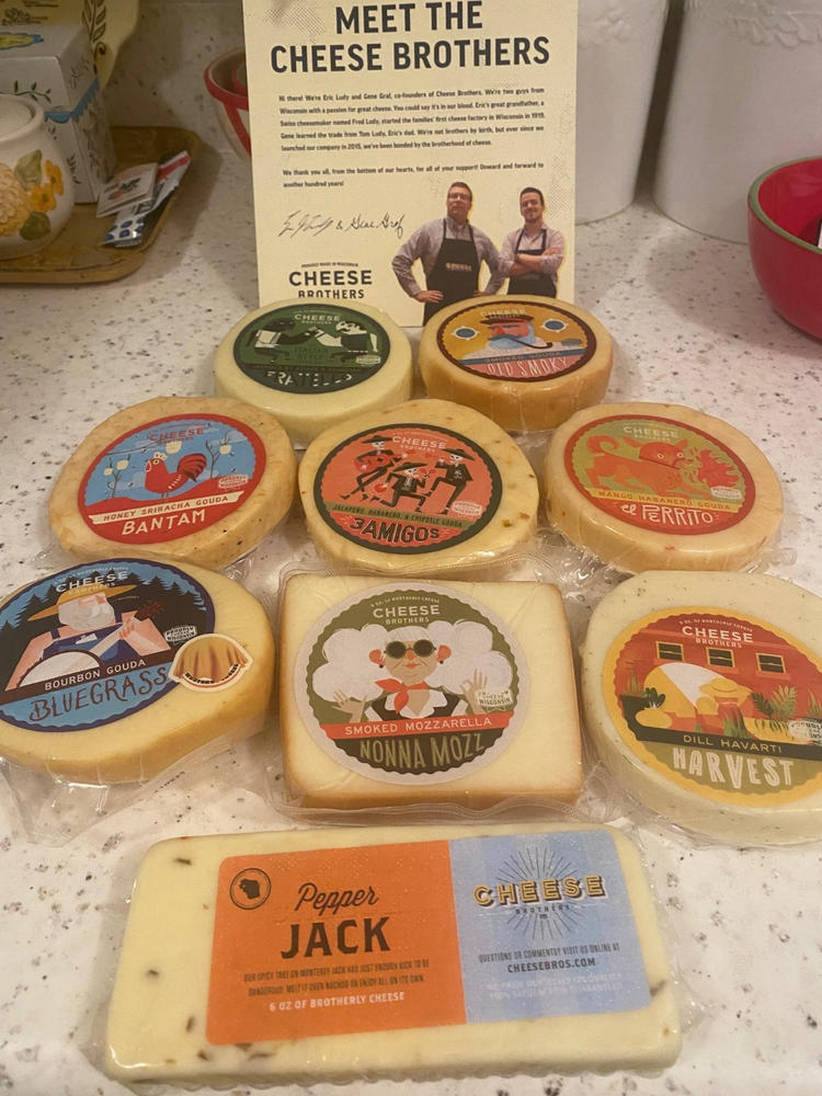 The Brotherhood Cheese Assortment Pack (8 Cheeses) - Customer Photo From Michael Ann Pedone
