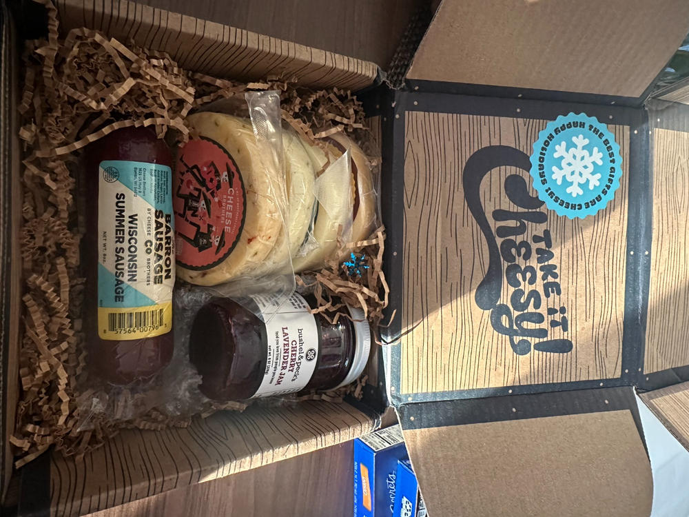 "The Best Gifts are Cheesy" Holiday Gift Pack - Customer Photo From Christina Rodriguez