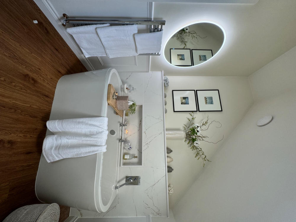 Egyptian Cotton 6 Piece Luxury Bath Towel Set, Pure White - Customer Photo From Yvette C.