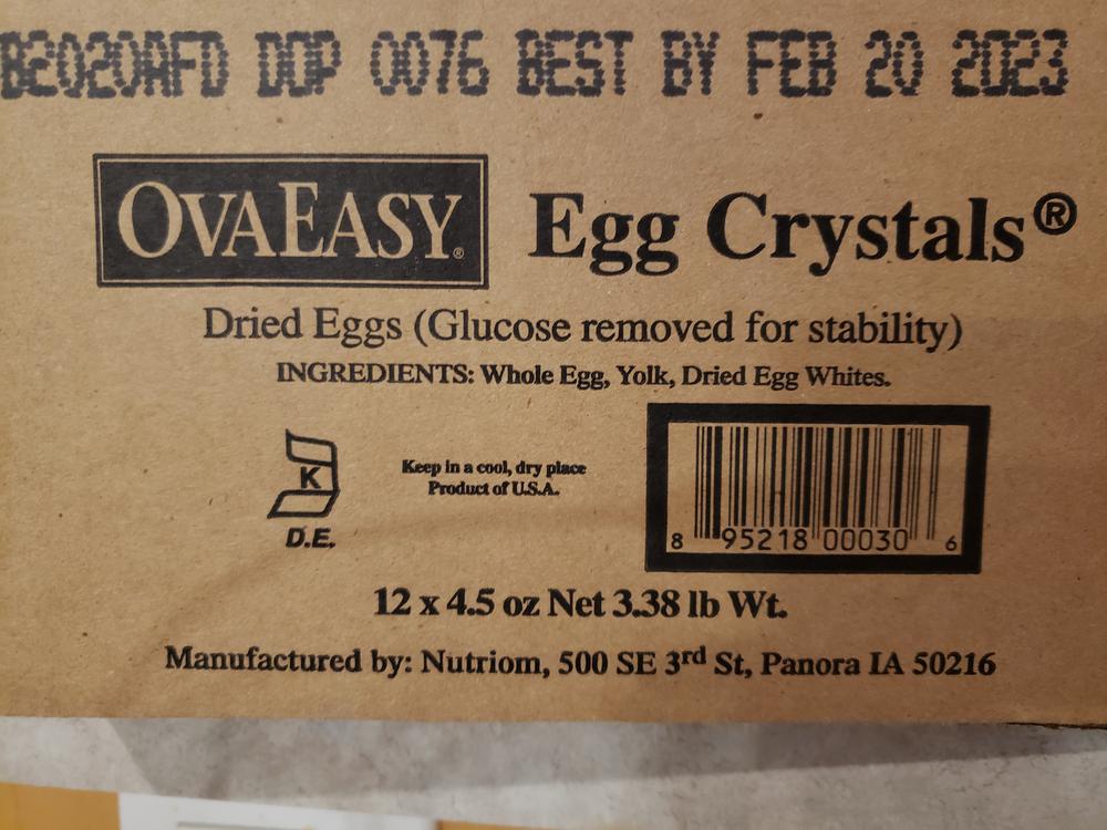 Whole Egg Crystals - Customer Photo From Ed V