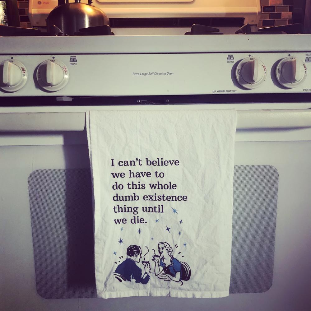 OH CREPE Kitchen Towel. Funny Tea Towels. Modern kitchen. Retro Kitchen.  Perfect for gifts!