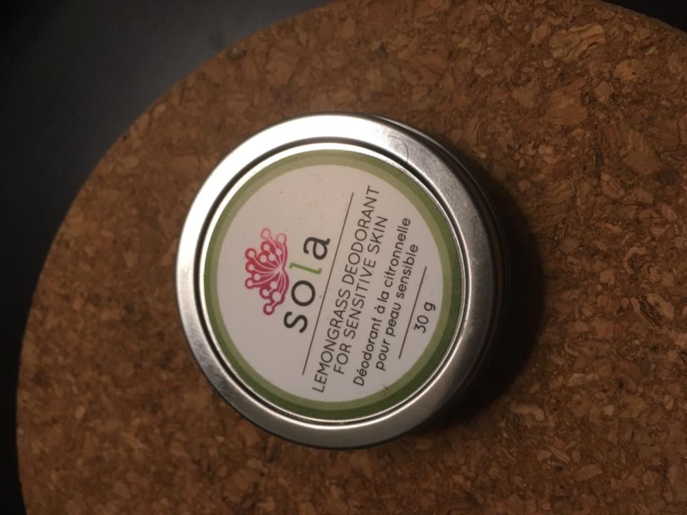 Lemongrass Deodorant For Sensitive Skin - Customer Photo From Sheena G.