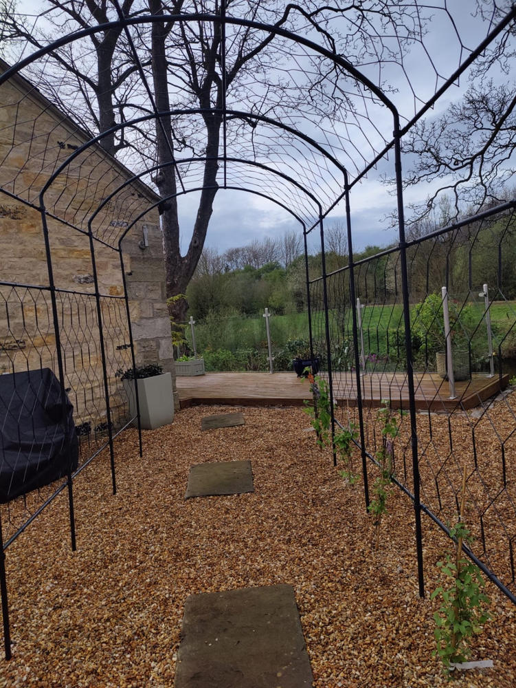 Monet Pergola With Lattice - Customer Photo From Bev D.