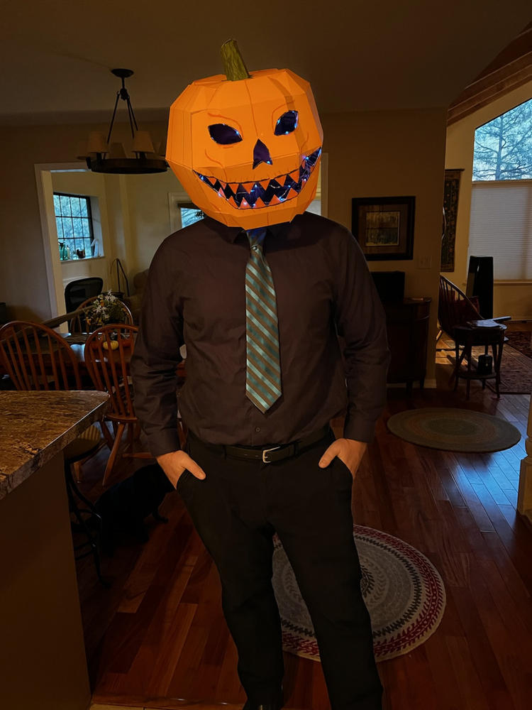 Pumpkin Mask - Customer Photo From Erik Kennedy