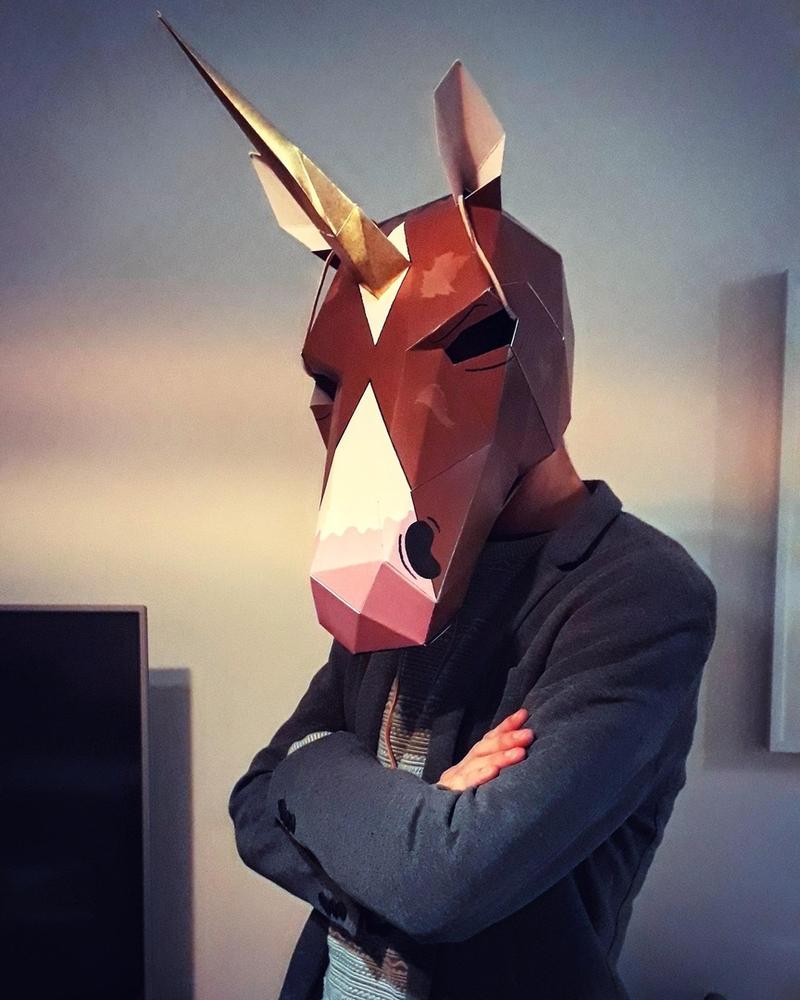 Unicorn Mask - Customer Photo From Valentin B.