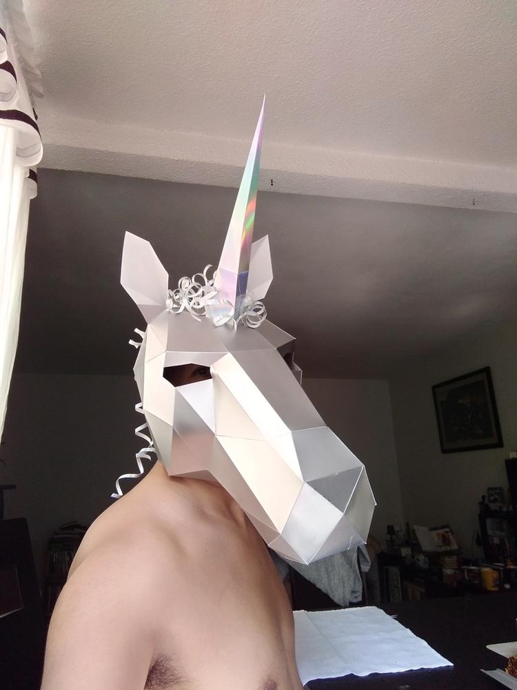 Unicorn Mask - Customer Photo From Luis A.