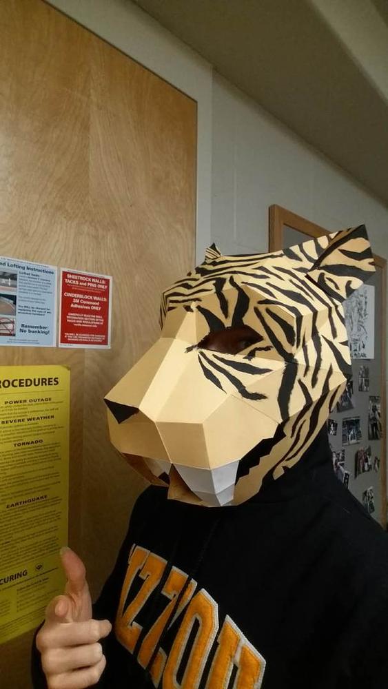 Sabre-Toothed Tiger Mask - Customer Photo From Elizabeth L.