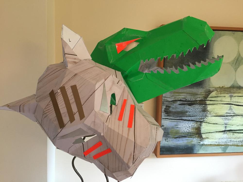 Prehistoric Monster Mask Set - Customer Photo From Alison C.