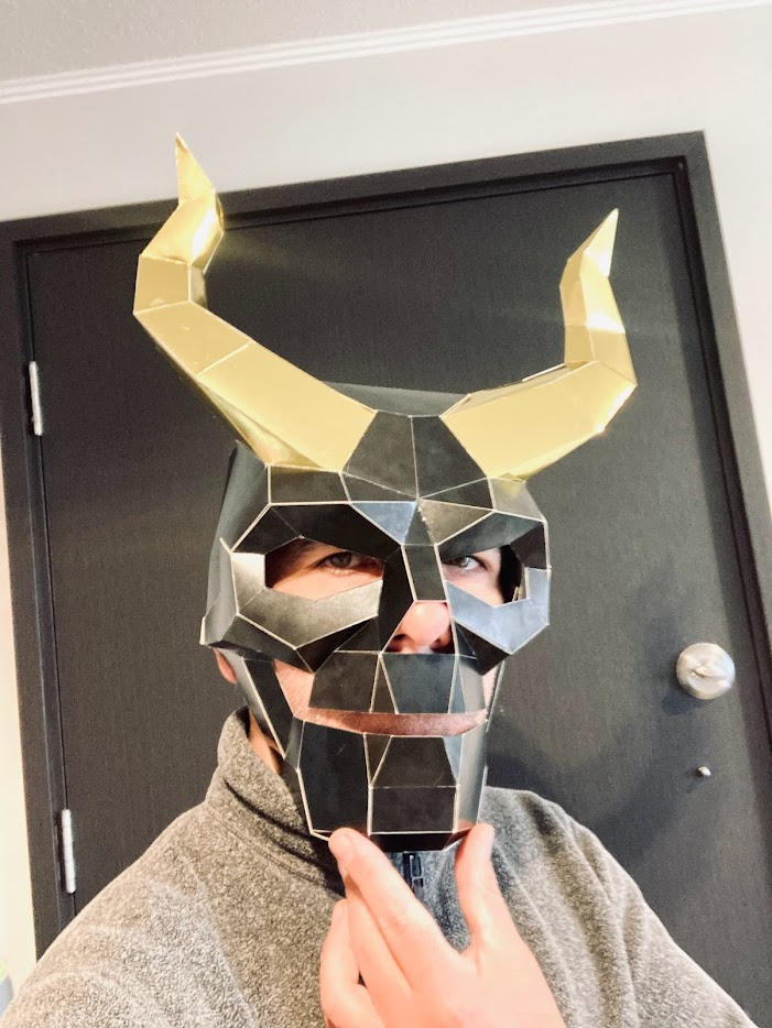 Horned Skull Mask - Customer Photo From ALVARO PINEDA