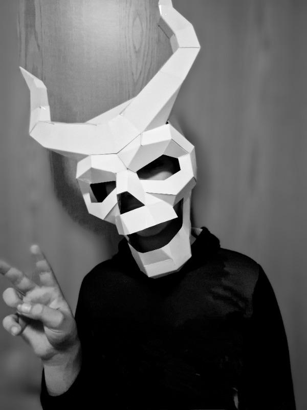 Horned Skull Mask - Customer Photo From Anna George