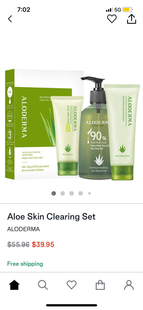 Aloe Skin Clearing Set - Customer Photo From Anonymous