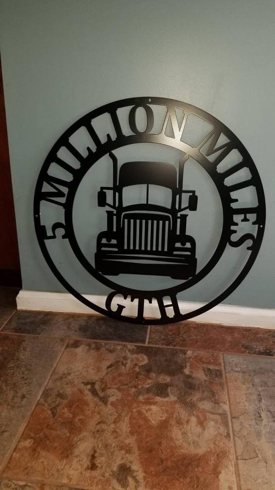 Big Rig Trucker Monogram - Customer Photo From Glenda Kub