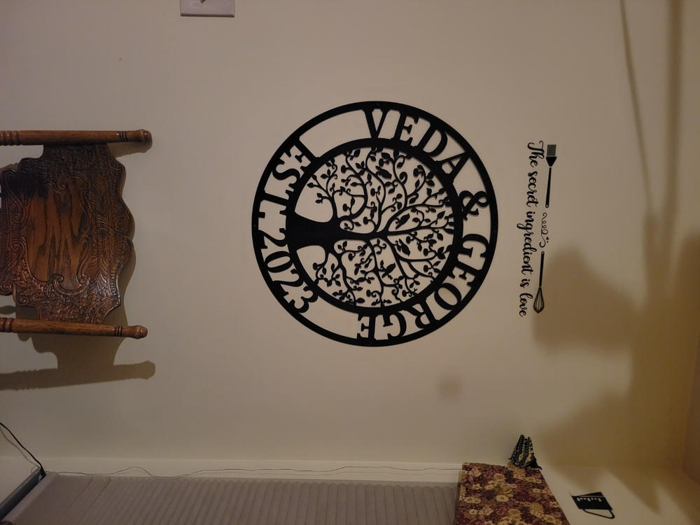 Tree of Life with Birds Metal Sign - Customer Photo From George Reynolds