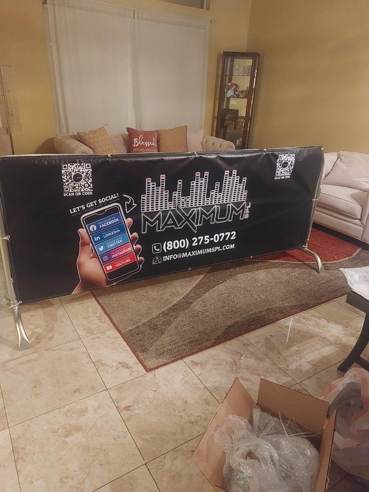 Custom Vinyl Banner - Customer Photo From Marcus Ringgold