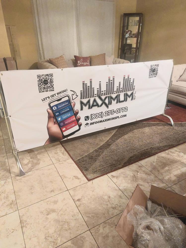 Custom Vinyl Banner - Customer Photo From Marcus Ringgold