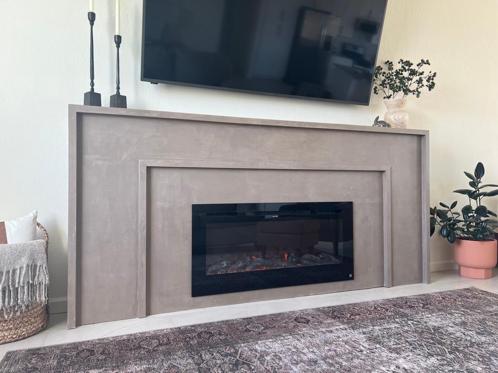 The Sideline 45 Inch Recessed Smart Electric Fireplace 80025 - Customer Photo From Astin hancock