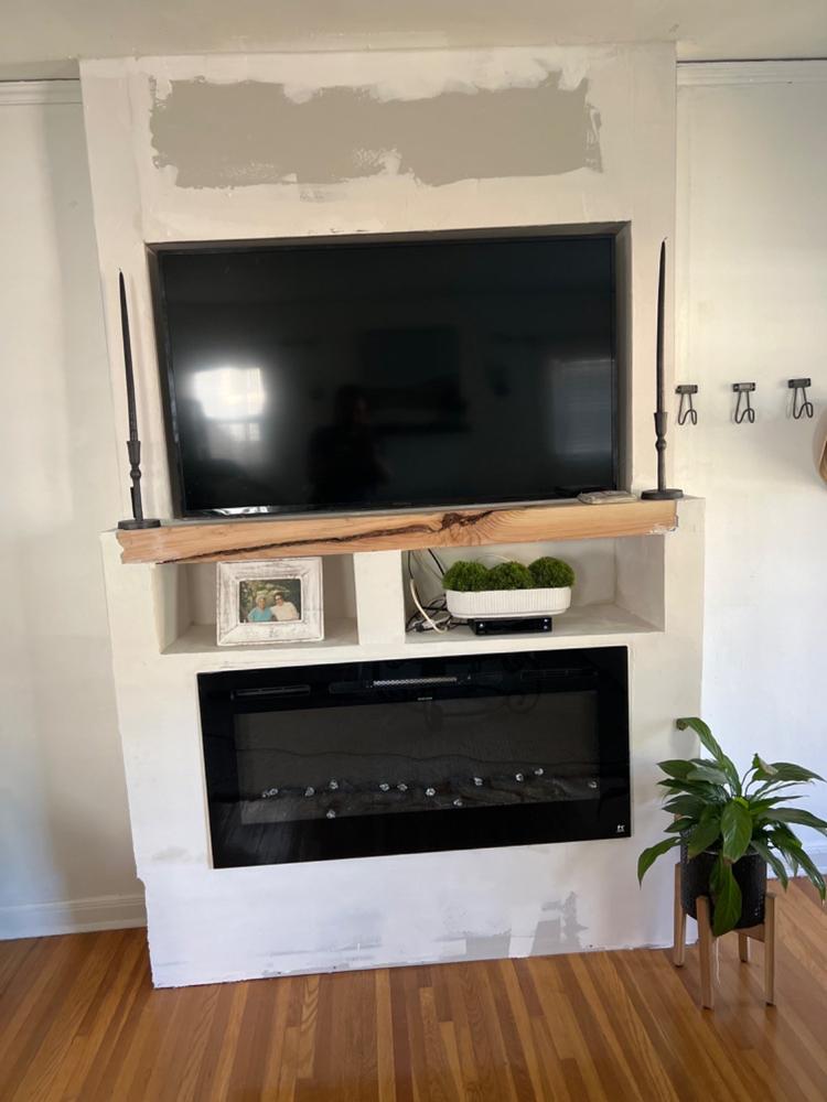 The Sideline 45 Inch Recessed Smart Electric Fireplace 80025 - Customer Photo From Erika Sanford