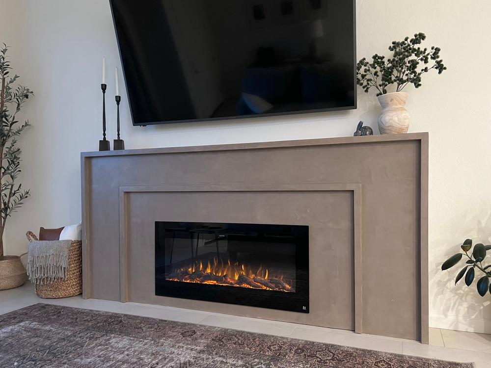 The Sideline 45 Inch Recessed Smart Electric Fireplace 80025 - Customer Photo From Astin hancock