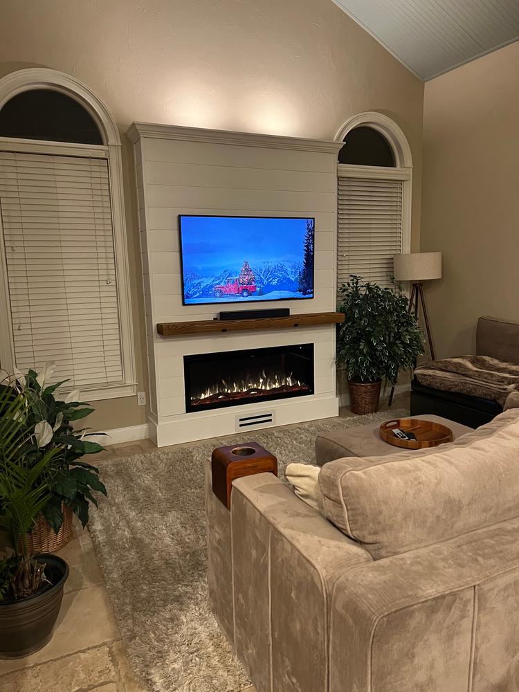 Sideline Elite 50 Inch Recessed Smart Electric Fireplace 80036 - Customer Photo From Todd