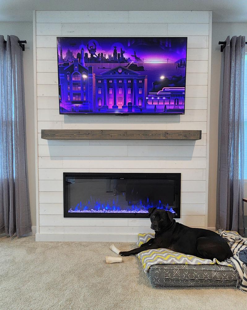 Sideline Elite 50 Inch Recessed Smart Electric Fireplace 80036 - Customer Photo From Rich W