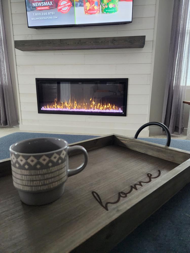 Sideline Elite 50 Inch Recessed Smart Electric Fireplace 80036 - Customer Photo From Rich W