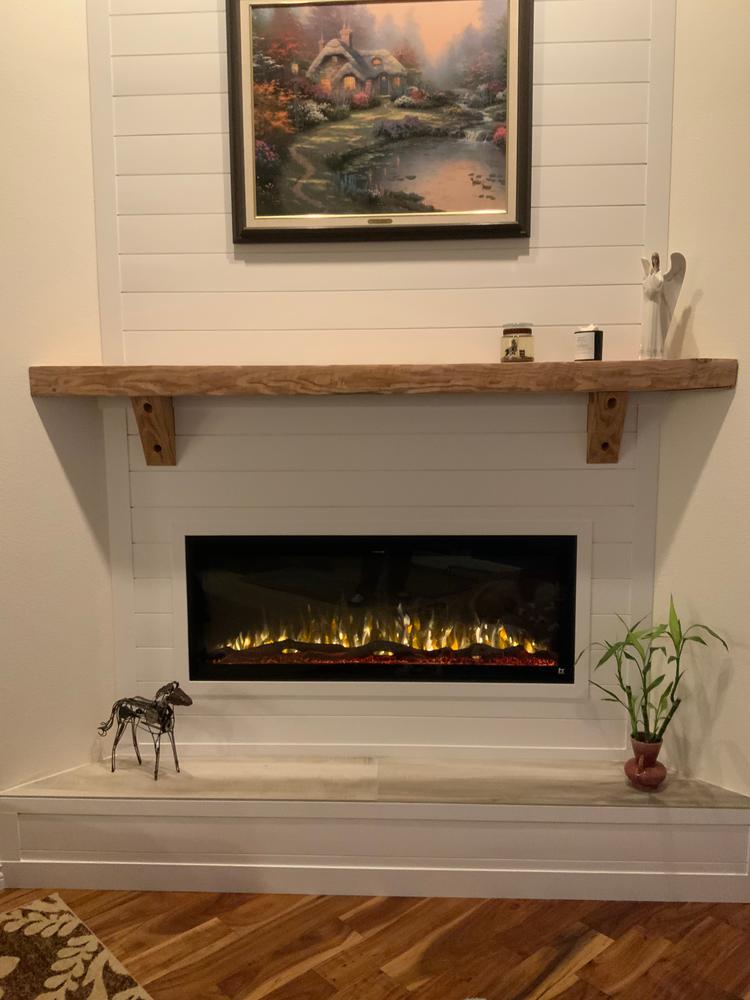 Sideline Elite 50 Inch Recessed Smart Electric Fireplace 80036 - Customer Photo From Brett