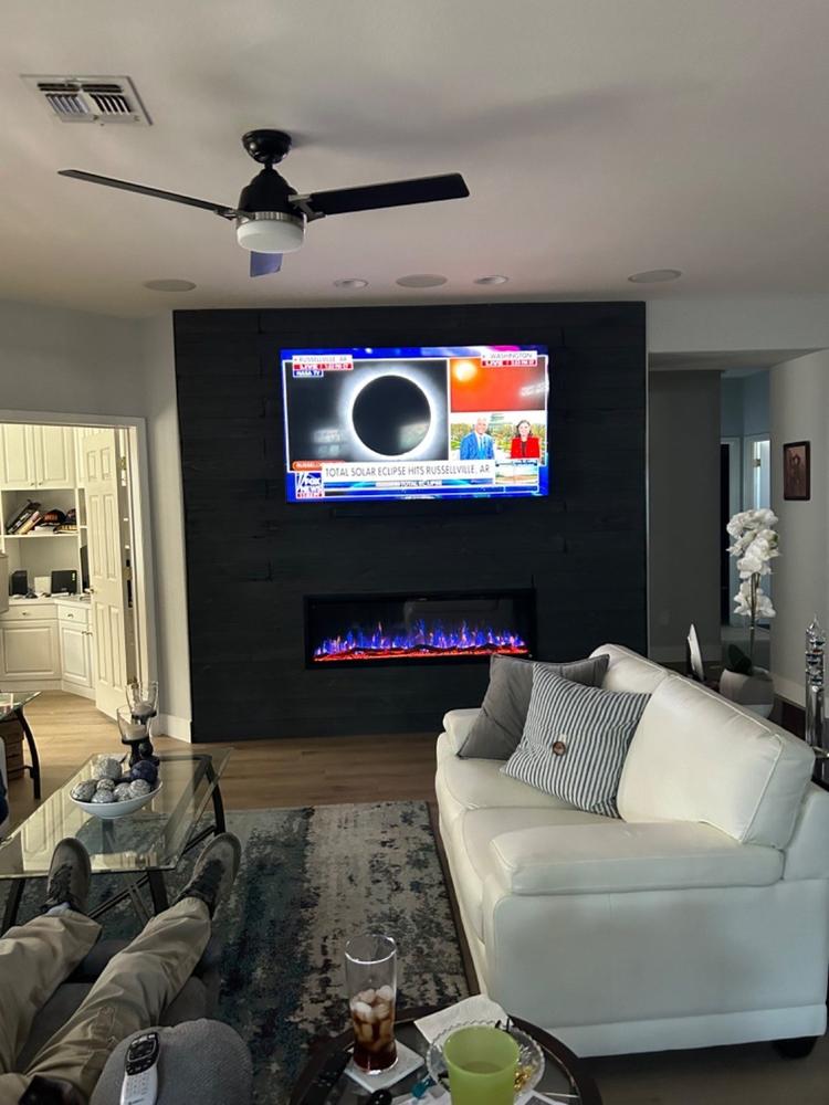 Sideline Elite 60 Inch Recessed Smart Electric Fireplace 80037 - Customer Photo From Sharon white
