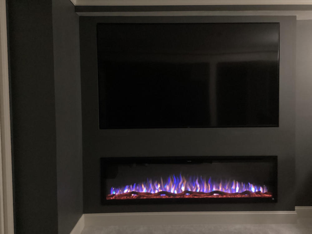 Sideline Elite 72 inch Recessed Smart Electric Fireplace 80038 - Customer Photo From Tony Williams