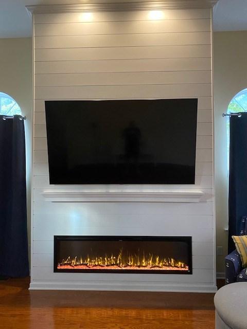 Sideline Elite 72 Inch Recessed Smart Electric Fireplace 80038 - Customer Photo From Peter Eschbach