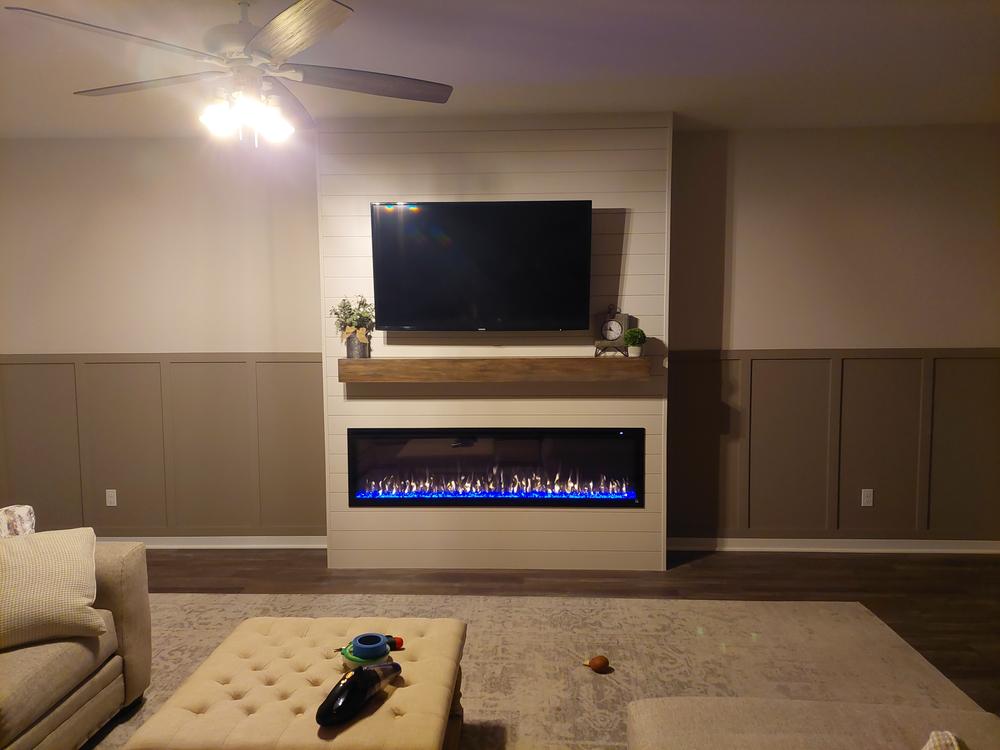 Sideline Elite 72 inch Recessed Smart Electric Fireplace 80038 - Customer Photo From Geff Otsuka