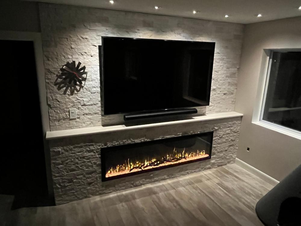 Sideline Elite 72 Inch Recessed Smart Electric Fireplace 80038 - Customer Photo From Dr Thomas White