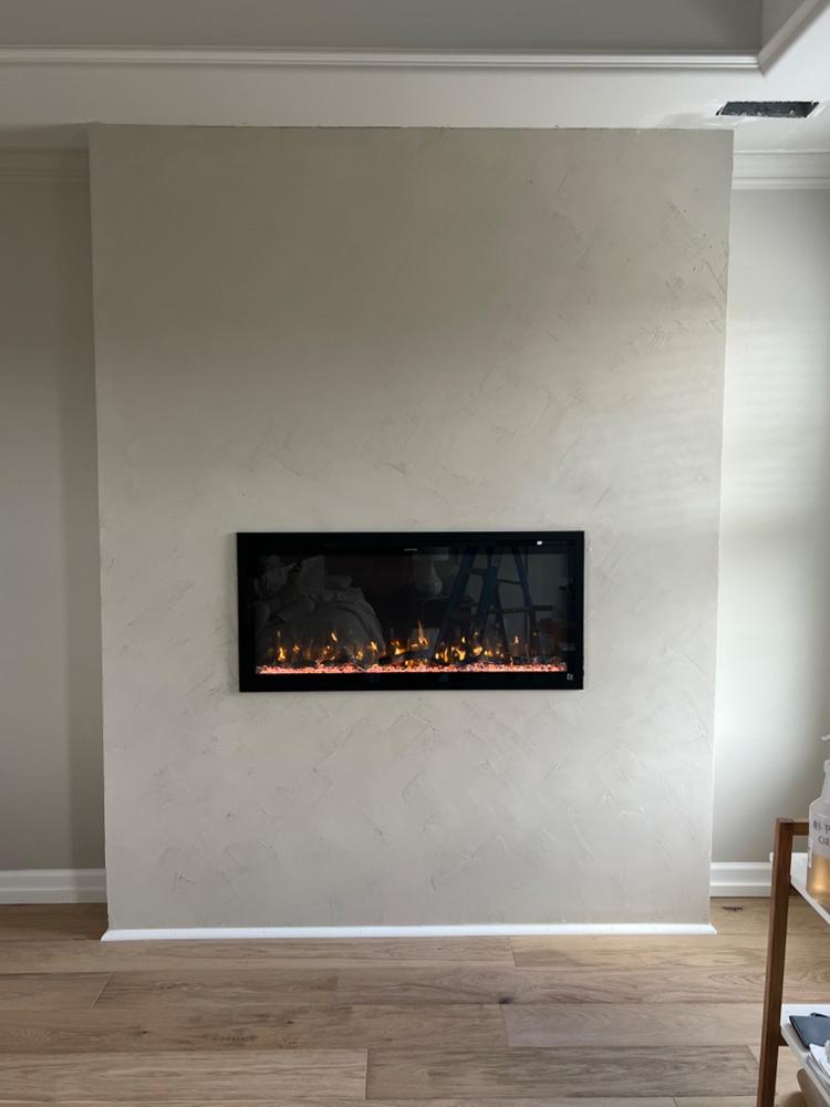 Sideline Elite 42 inch Recessed Smart Electric Fireplace 80042 - Customer Photo From Erin Eaton