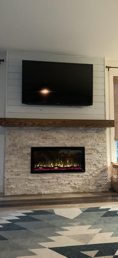 Sideline Elite 42 inch Recessed Smart Electric Fireplace 80042 - Customer Photo From Amy Hartbank