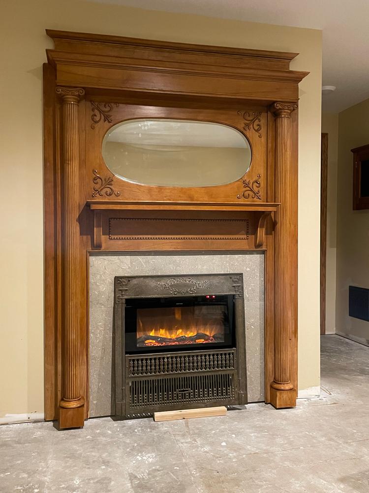 The Sideline 28 Inch Recessed Electric Fireplace 80028 - Customer Photo From Heather