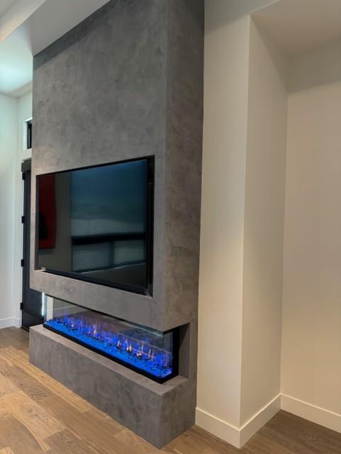 Sideline Infinity 72 Inch 3 Sided Recessed Smart Electric Fireplace 80051 - Customer Photo From Ray Maas