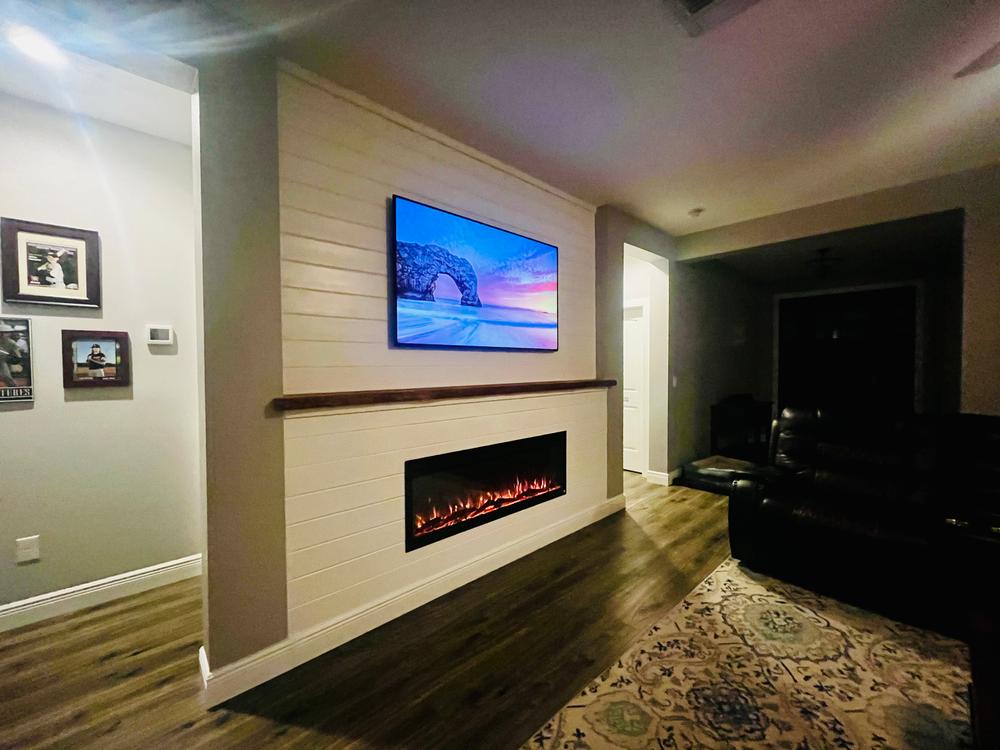 The Sideline Fury 57 Inch Recessed Smart Electric Fireplace 80055 - Customer Photo From Aaron 