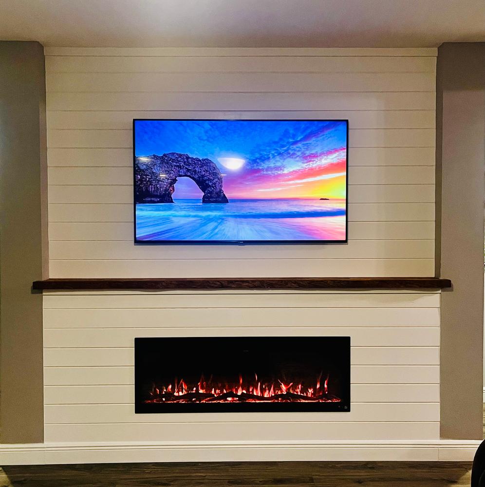 The Sideline Fury 57 Inch Recessed Smart Electric Fireplace 80055 - Customer Photo From Aaron 