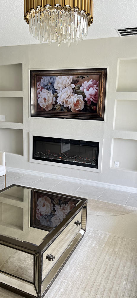 The Sideline Fury 57 Inch Recessed Smart Electric Fireplace 80055 - Customer Photo From Rahema H.