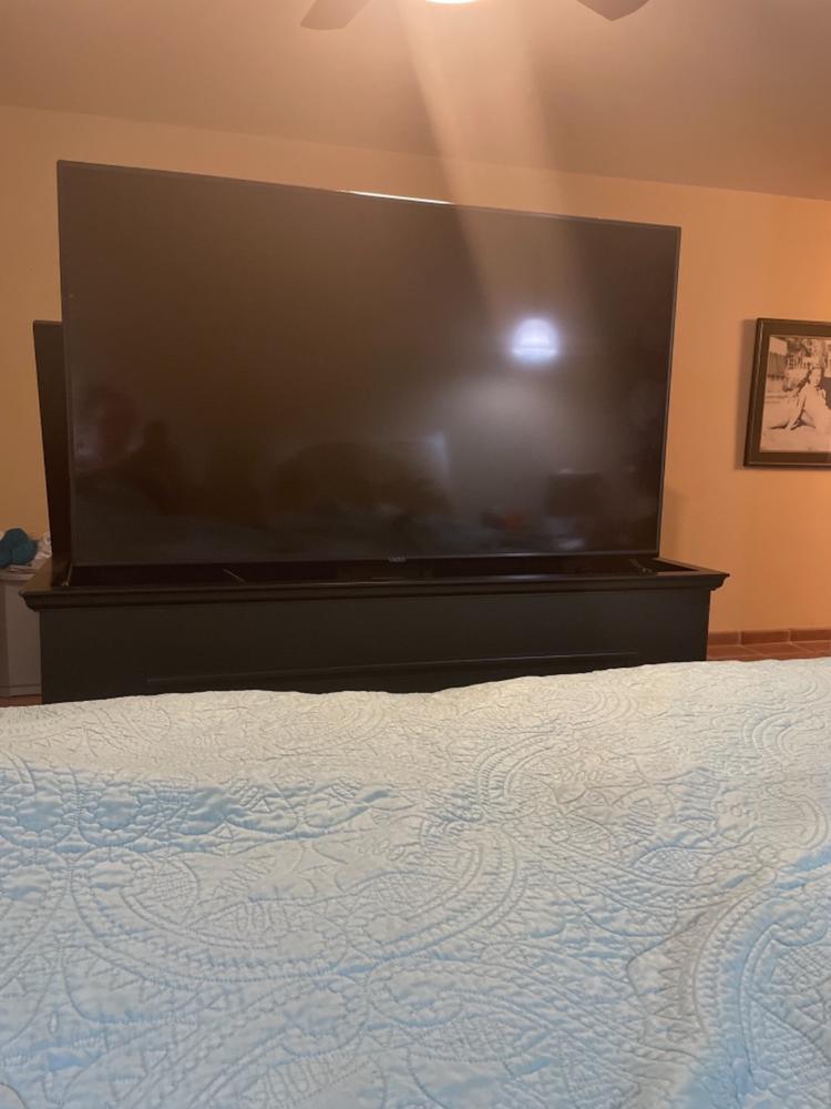 The Elevate 72011 Black TV Lift Cabinet for 50 Inch Flat screen TVs - Customer Photo From TRACY FRITH