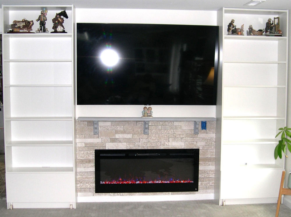 The Sideline 50 Inch Recessed Smart Electric Fireplace 80004 - Customer Photo From James Earles