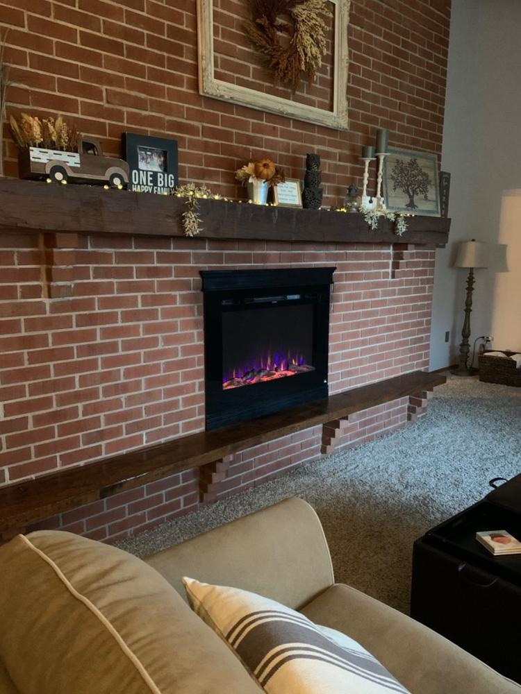 The Forte 40 Inch Recessed Smart Electric Fireplace 80006 - Customer Photo From Nicole Fortman