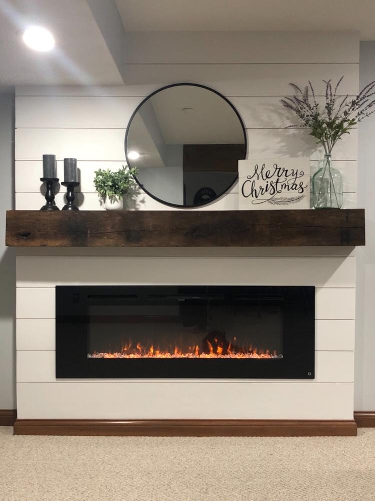 The Sideline 60 Inch Recessed Smart Electric Fireplace 80011 - Customer Photo From Kevin Smith 