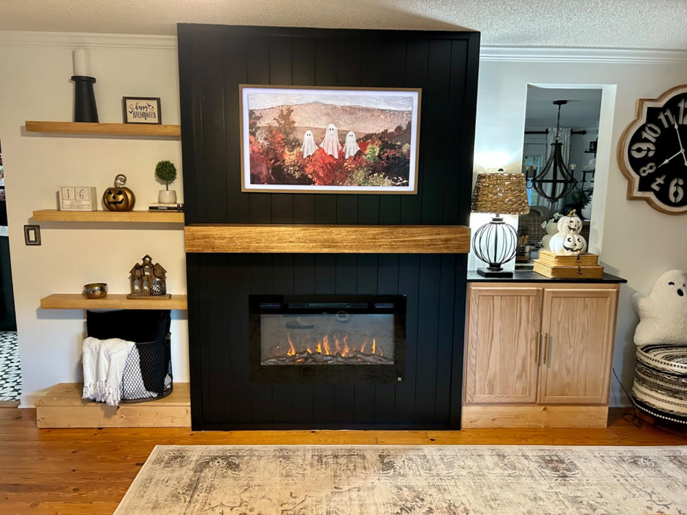 The Sideline 36 Inch Recessed Smart Electric Fireplace 80014 - Customer Photo From Tracie Mitchem