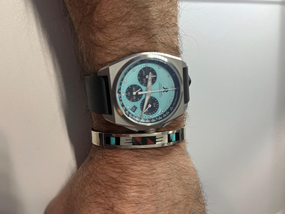 Valour Chronograph - Azure Blue - Customer Photo From Will Howell