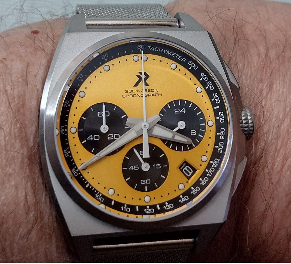 Valour Chronograph - Medallion Yellow - Customer Photo From Nigel Dunkerley