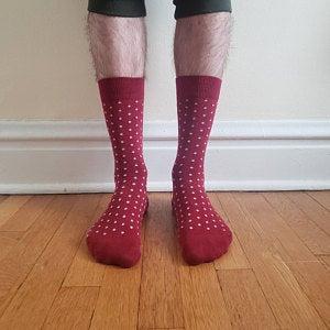 Burgundy Socks - Customer Photo From Kelly