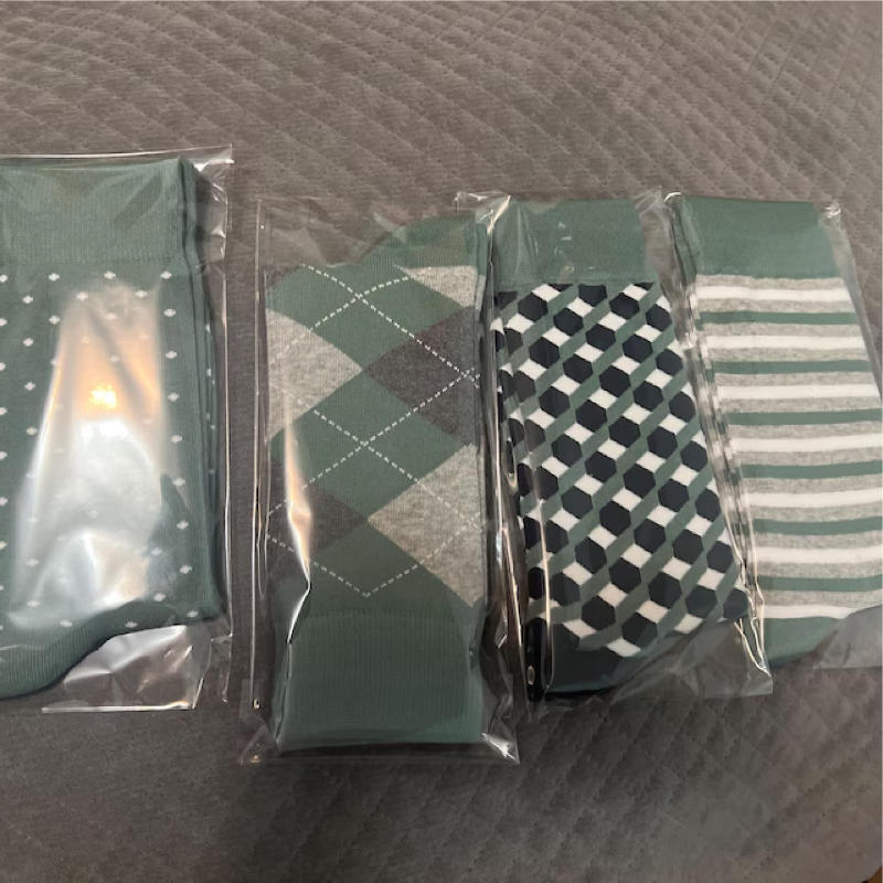 Sage Green Striped Socks | Men