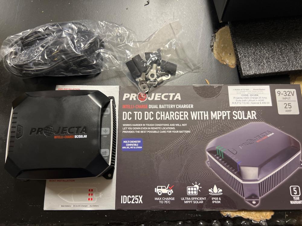 Projecta Dual Input 25A In-Vehicle DC Battery Charger | IDC25X  Multi-chemistry *3day flash sale - Customer Photo From Anonymous