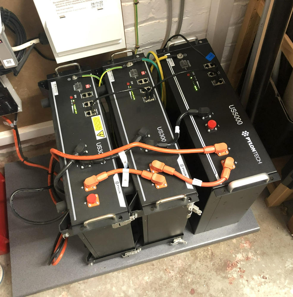 PylonTech US5000 4.8kWh 95% D.O.D Battery Storage £1,185 +vat - Customer Photo From Anonymous