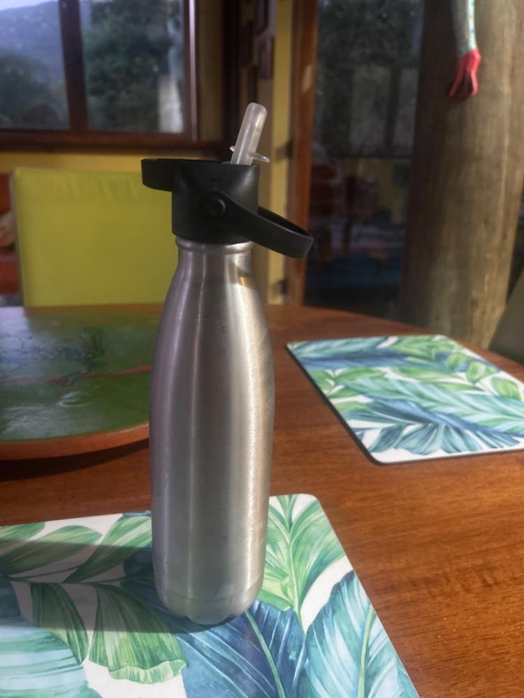 Water Bottle with Straw Lid - Customer Photo From Thalie Carpenter